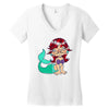 little ugly mermaid Women's V-Neck T-Shirt
