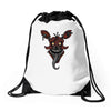 nightmare fox Drawstring Bags