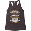 Super Cool Grandson Of A Freaking Awesome Mother Racerback Tank