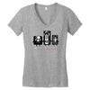 never forget casette diskette Women's V-Neck T-Shirt