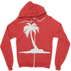 palm tree Zipper Hoodie