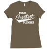 worlds greatest plumber (2) Ladies Fitted T-Shirt