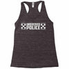undercover police Racerback Tank