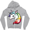 rainbow unicorn Zipper Hoodie