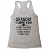 I Love You Grandpa Racerback Tank