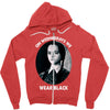 on wednesdays we wear black Zipper Hoodie