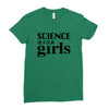 Science is for Girls Ladies Fitted T-Shirt
