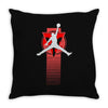 basketball jump Throw Pillow