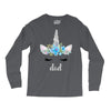 birthday unicorn family series dad Long Sleeve Shirts
