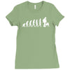 evolution  j&auml;ger jagen jagd jaeger flinte apportieren wald schie&szlig;en Ladies Fitted T-Shirt
