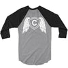 letter c with wings 3/4 Sleeve Shirt