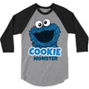 Cookie Monster 3/4 Sleeve Shirt