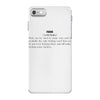 definition of fuck iPhone 7 Case