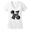 Colorful Cat Women's V-Neck T-Shirt