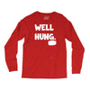 well hung endowed christmas stocking funny Long Sleeve Shirts