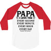 I Love you Papa 3/4 Sleeve Shirt