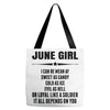 Super June Girl Tote Bags