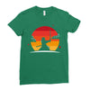 Samurai Sunset Ladies Fitted T-Shirt
