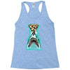 pizza shark graphic Racerback Tank