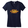 kylo stabbed first Women's V-Neck T-Shirt