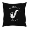 keepin it saxy Throw Pillow