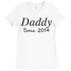 personalised daddy (2) Ladies Fitted T-Shirt
