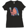 turtle turtleneck Ladies Fitted T-Shirt