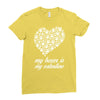 my boxer is my valentine Ladies Fitted T-Shirt