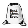 best mom ever Drawstring Bags