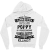 Super Cool Poppy Of A Freaking Awesome Granddaughter Zipper Hoodie