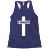 sinner christian god bible new Racerback Tank