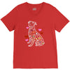 colorful boxer V-Neck Tee