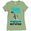papa und sohn Ladies Fitted T-Shirt