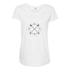 Compass Whit Circle Maternity Scoop Neck T-shirt