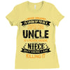 Super Cool Uncle Of A Freaking Awesome Niece Ladies Fitted T-Shirt