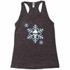 skull snowflakes alternative christmas jumper Racerback Tank