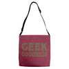 geek goddess kelly green Adjustable Strap Totes