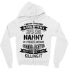 Super Cool Nanny Of A Freaking Awesome Granddaughter Zipper Hoodie