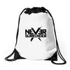 never surrender 2 Drawstring Bags
