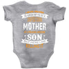 Super Cool Mother Of A Freaking Awesome Son Baby Onesie