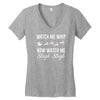 watch me whip now watch me sleigh sleigh Women's V-Neck T-Shirt