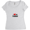 I LOVE MY FATHER Women's Triblend Scoop T-shirt