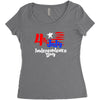 happy independence day the united states Women's Triblend Scoop T-shirt