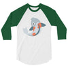 fish color 3/4 Sleeve Shirt