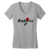 sagittarius zodiac rose Women's V-Neck T-Shirt