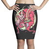 krampus (blood red) Pencil Skirts