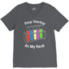 stop staring at my rack V-Neck Tee