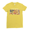 United States Space Force American Flag Ladies Fitted T-Shirt