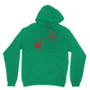 bloody hand print funny zombie kill undead blood horror killer Unisex Hoodie