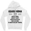 Aquarius Woman Zipper Hoodie